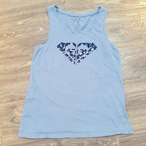Roxy | Shirts & Tops | Roxy Girl Tween Size 2 Periwinkle Blue Floral ...
